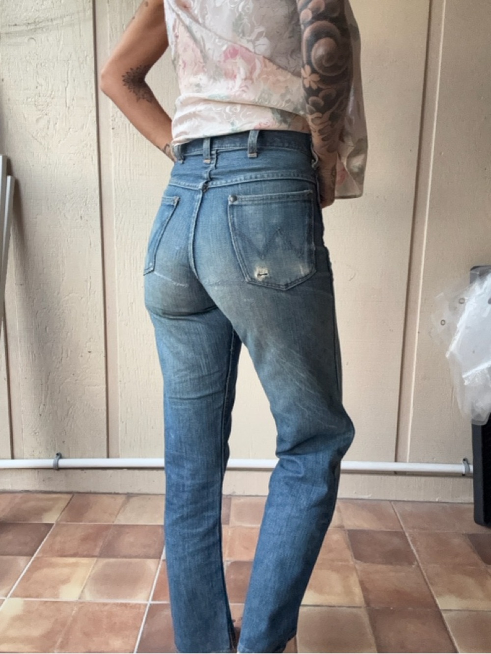 SOLD ON EBAY🌺Vintage Wrangler Blue Bells Sanforized size 24/0